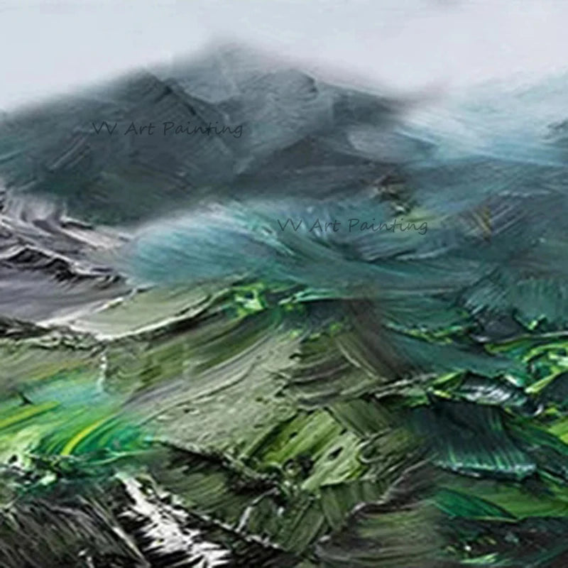 Emerald Serenity Oil Painting