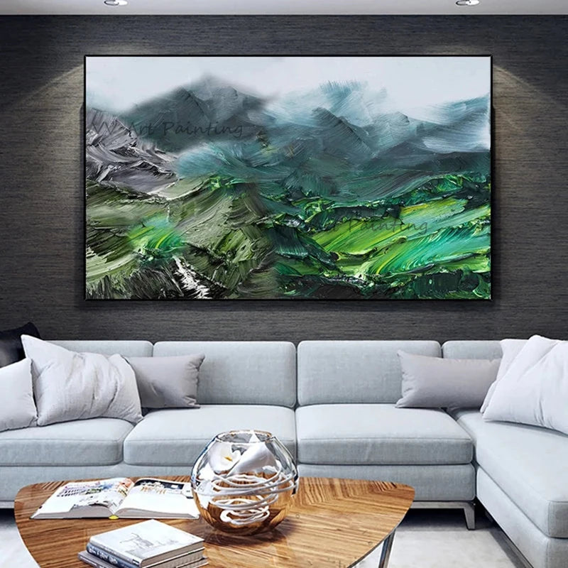 Emerald Serenity Oil Painting