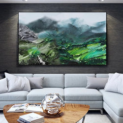 Image of Emerald Serenity Oil Painting