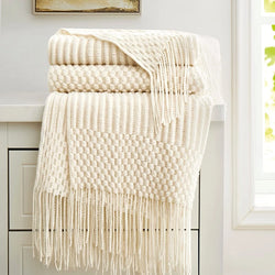 Image of Cream White Throw