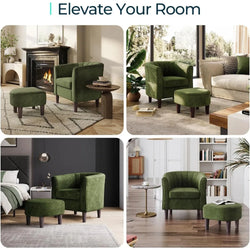 Image of Blossom Barrel Chair + FREE OTTOMAN