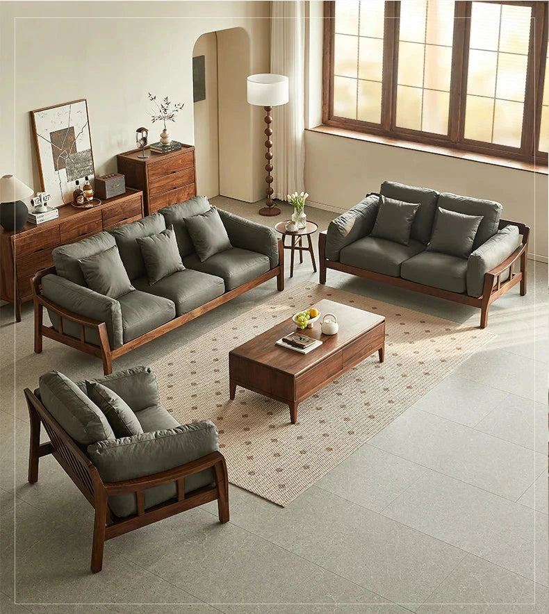 Nordholm Walnut Sofa