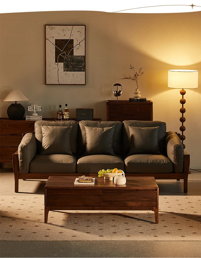 Nordholm Walnut Sofa