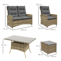 Image of The Stratford Reclining Garden Set