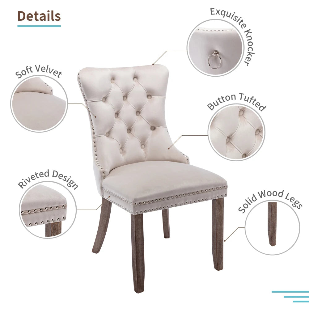 Camilla Velvet Chair Set