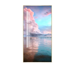 Image of Blush Horizon LED Wall Art
