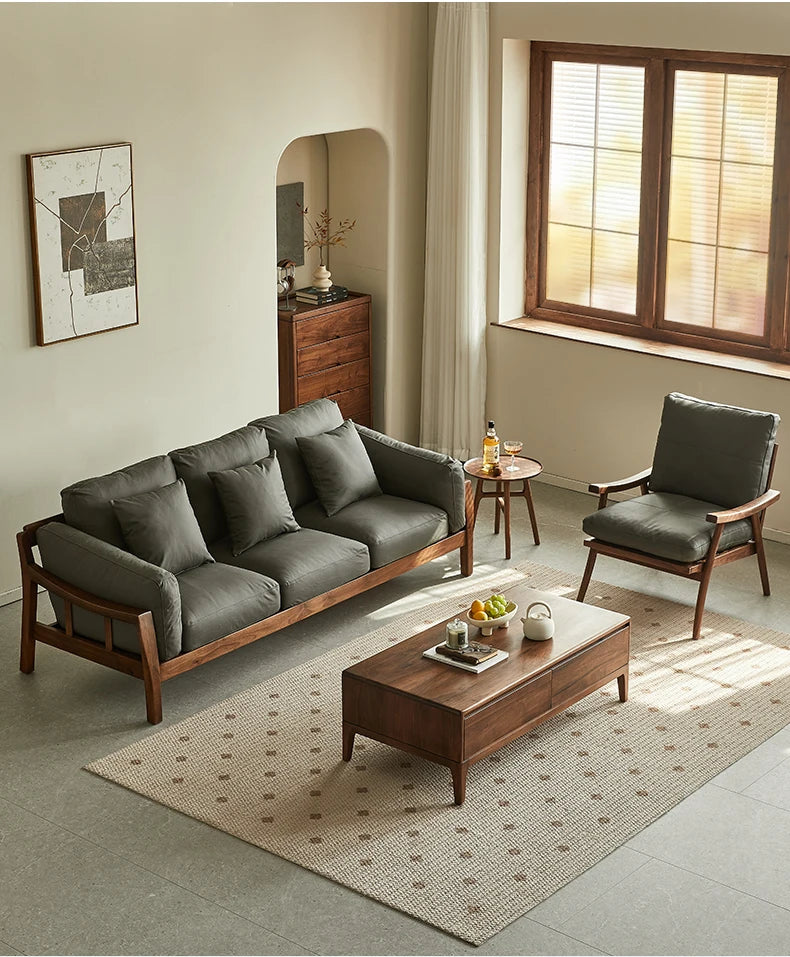 Nordholm Walnut Sofa
