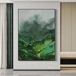 Image of Emerald Serenity Oil Painting