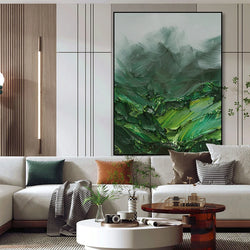 Image of Emerald Serenity Oil Painting