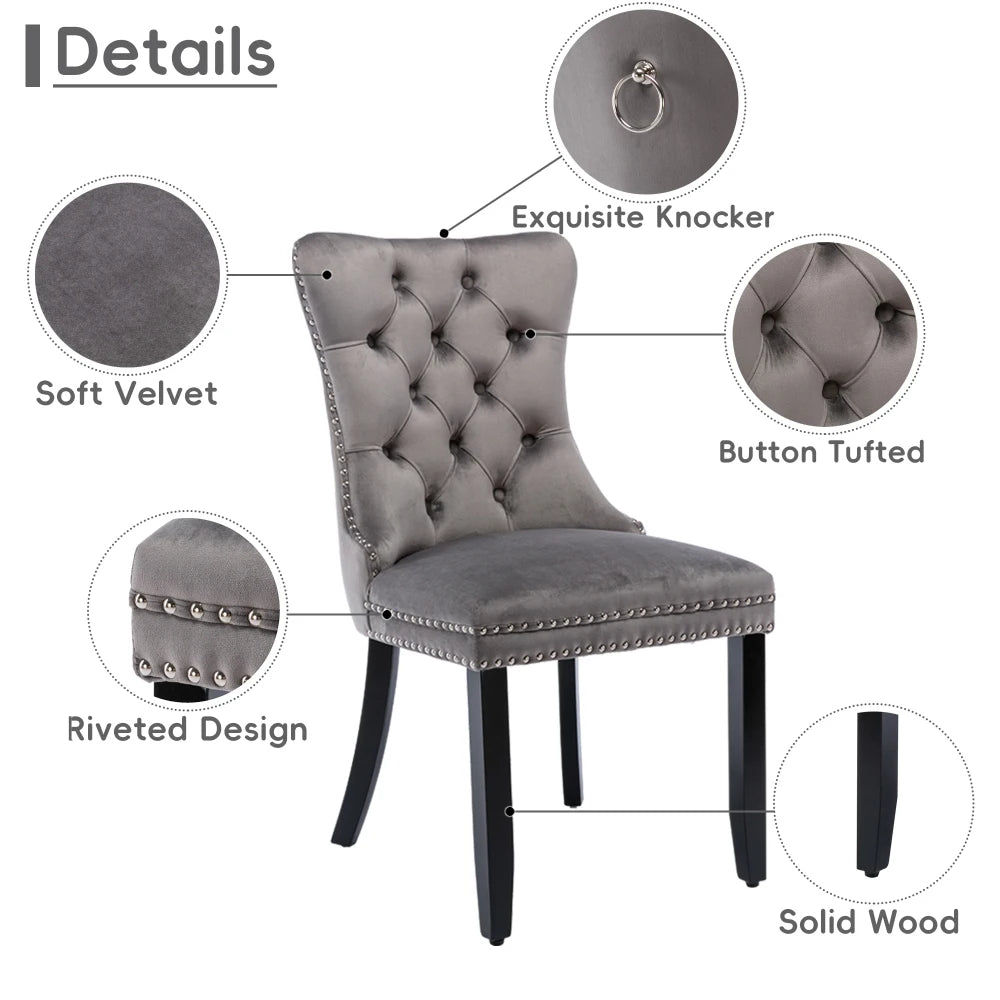 Camilla Velvet Chair Set