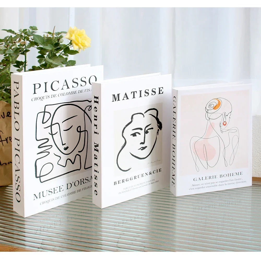 Abstract set of 3 Book collection