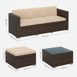 Image of Hamptons Outdoor Sofa + FREE TABLE