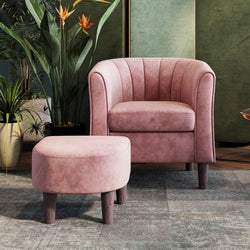 Image of Blossom Barrel Chair + FREE OTTOMAN