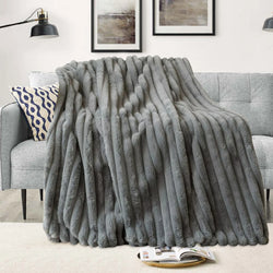 Image of Grey Isla Extra thick Throw