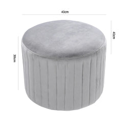 Image of Celeste Velvet Ottoman
