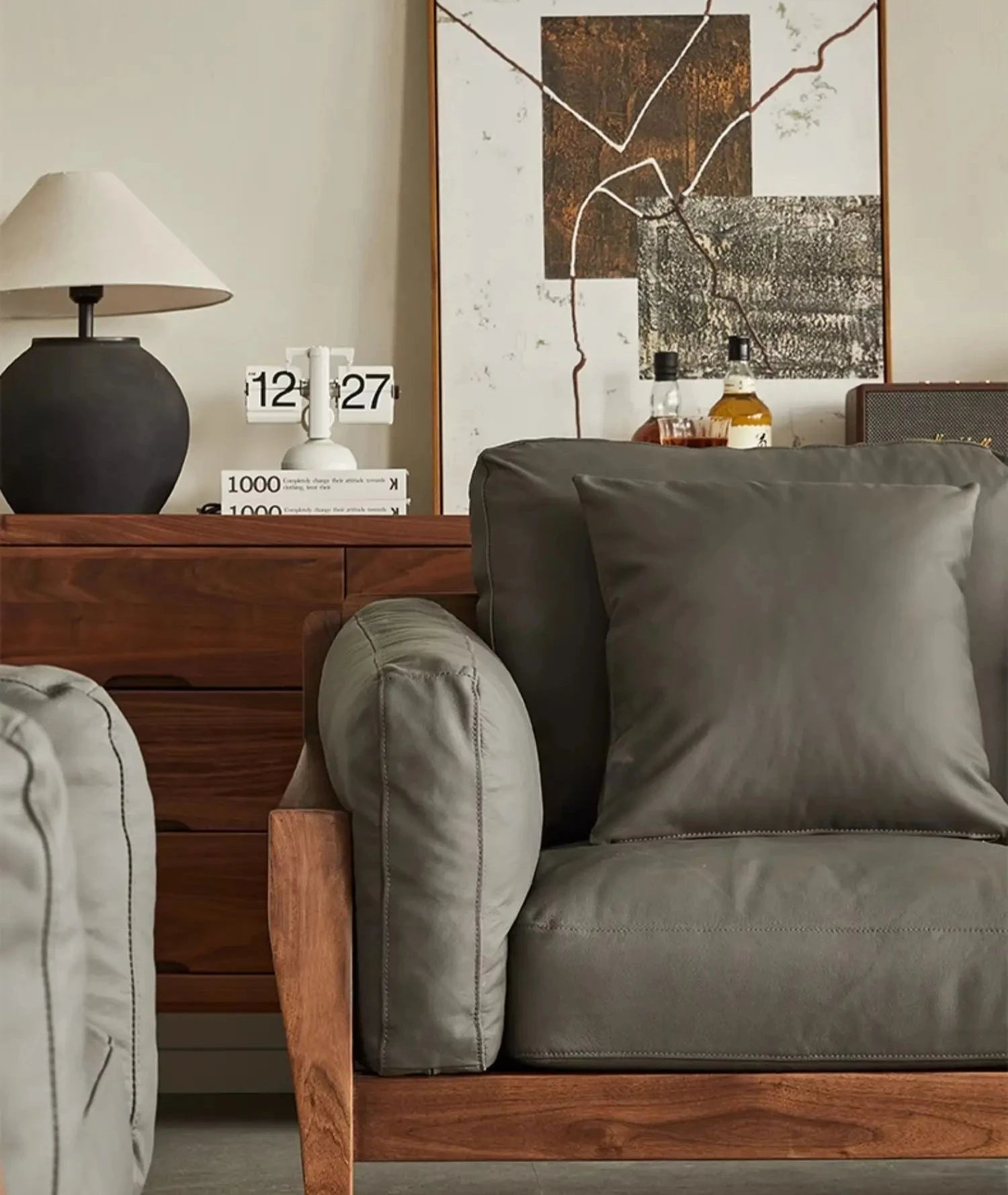 Nordholm Walnut Sofa