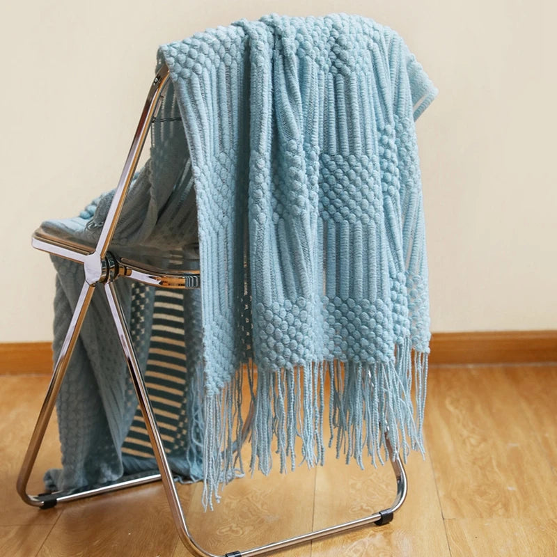 Peacock Blue Throw