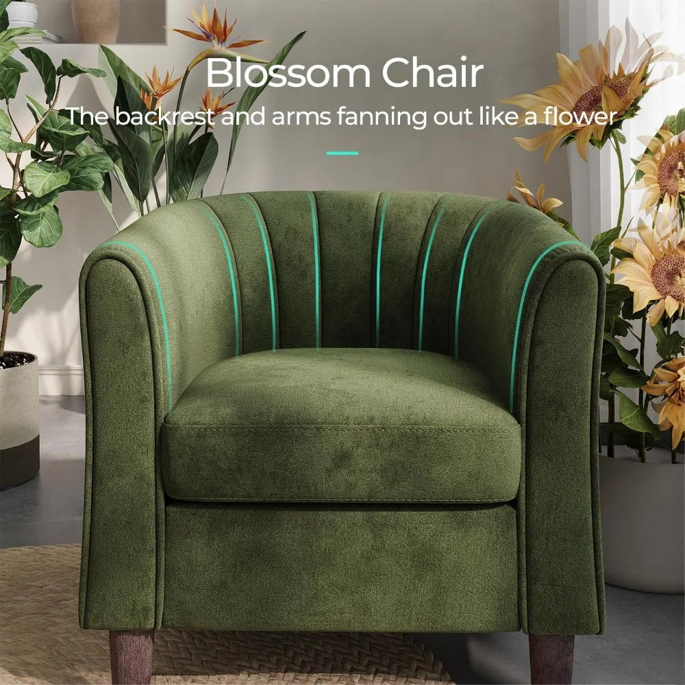 Blossom Barrel Chair + FREE OTTOMAN