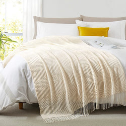 Image of Cream White Throw
