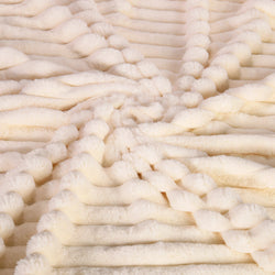 Image of Beige Isla Extra thick Throw