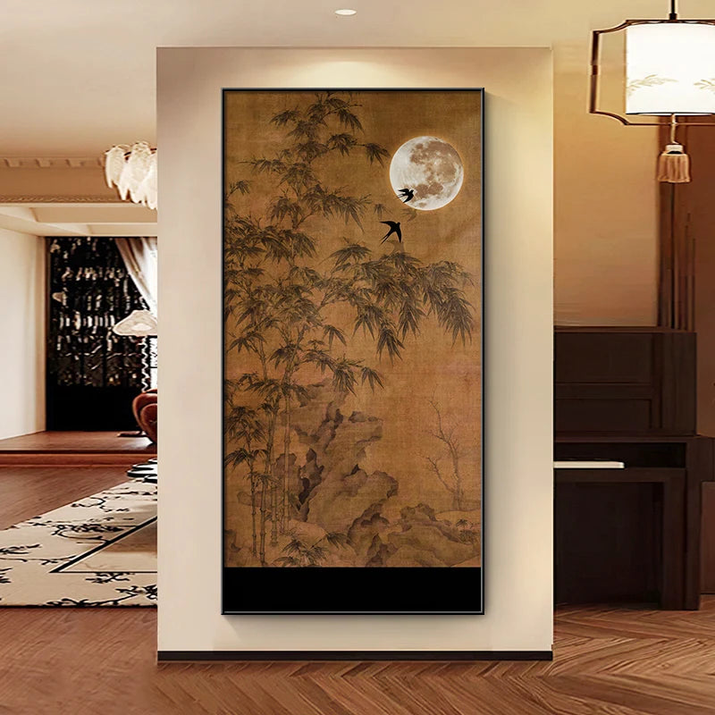 Golden Moonlit Bamboo