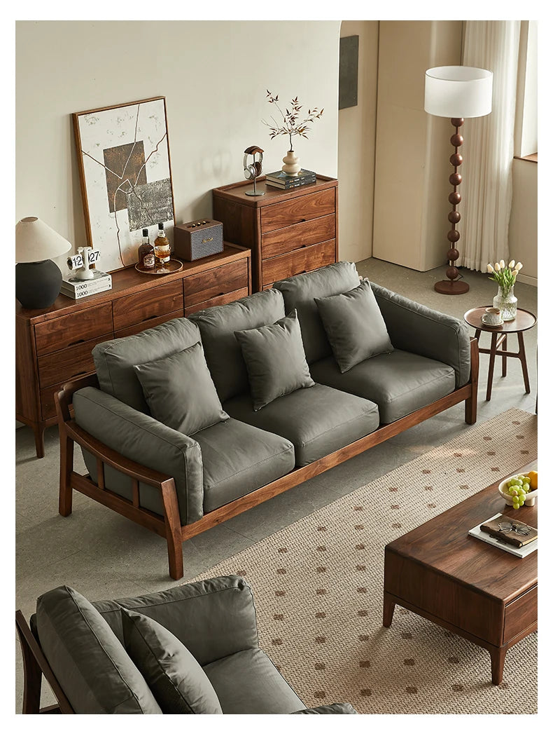 Nordholm Walnut Sofa
