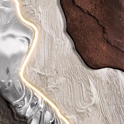 Image of Auric Divide LED Wall Art