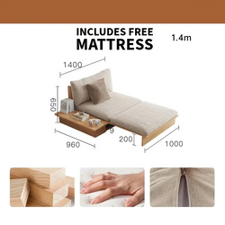 Image of Kyoto Folding Sofa Bed + FREE MATTRESS